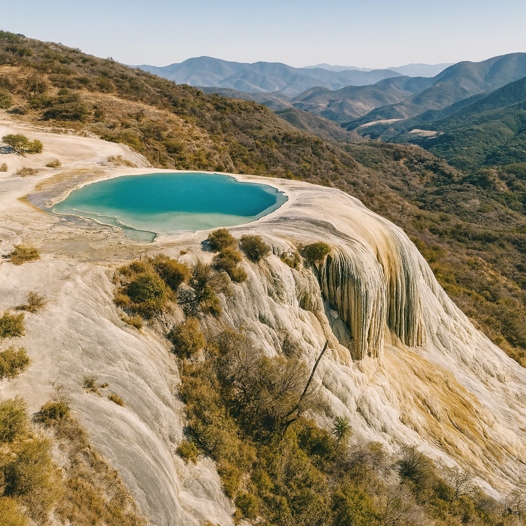 Hierve el Agua - Oaxaca Mexico - Rendered - Digital File Digital My Custom Designs PDF