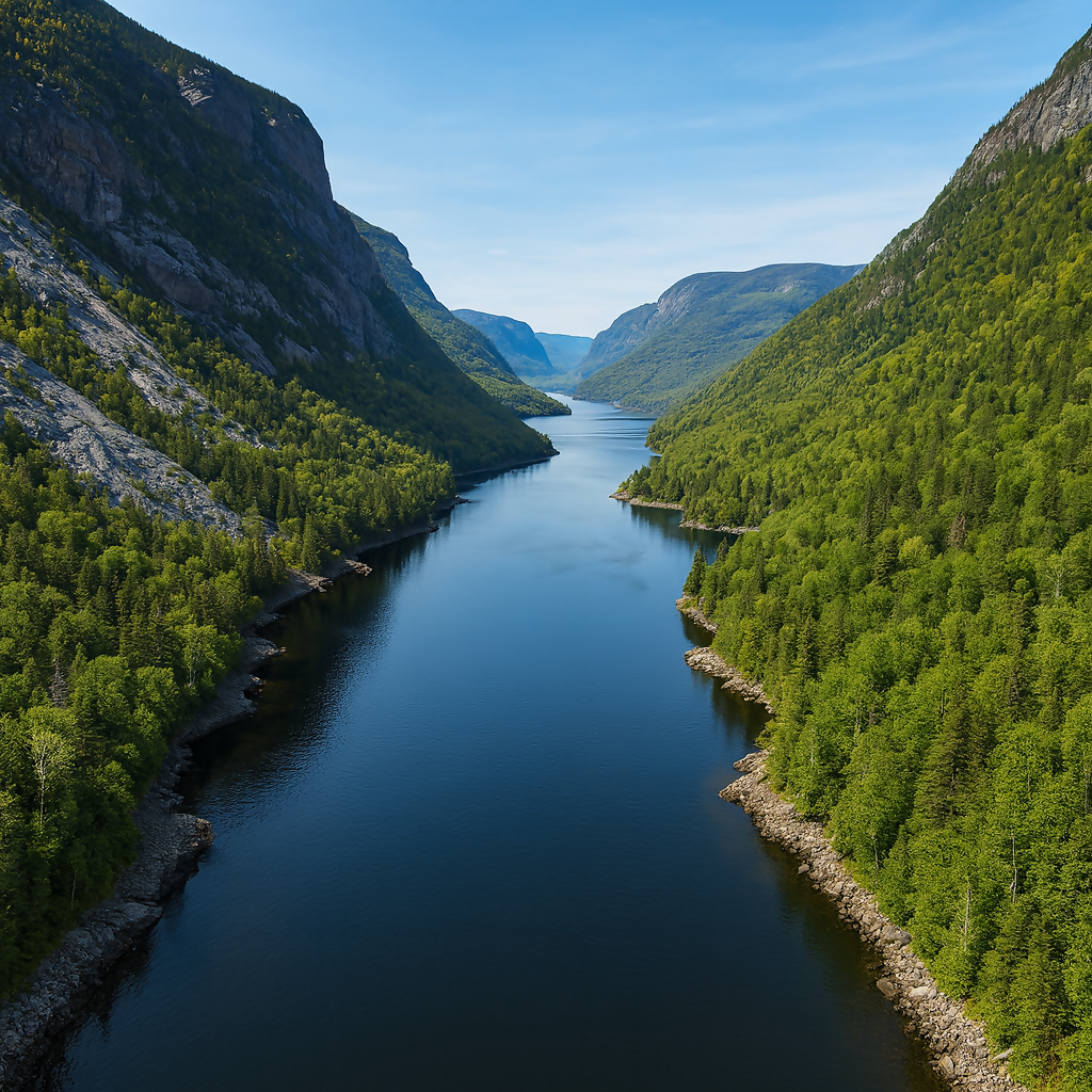 Hautes Gorges de la Rivière - Malbaie National Park - Charlevoix Region - Quebec Canada - Rendered - Digital File Digital My Custom Designs PDF