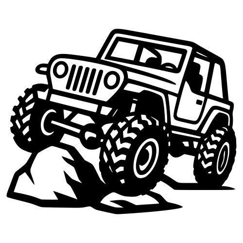 Rock Crawler Jeep - Digital File - XCS Friendly Digital My Custom Designs PDF