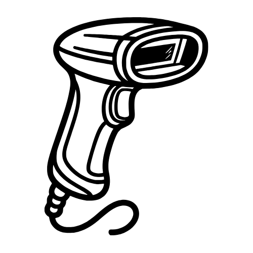 Barcode Scanner Outline - Vector Graphics - Digital File Digital My Custom Designs PDF