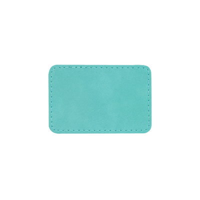 Custom Engraved Rectangle Patch w/ Adhesive Backing Patch My Custom Designs Teal 2" x 3" Bag Tag