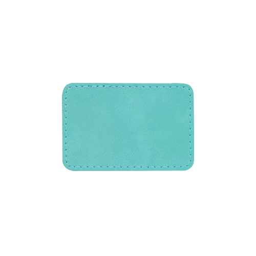 Custom Engraved Rectangle Patch w/ Adhesive Backing Patch My Custom Designs Teal 2" x 3" Bag Tag