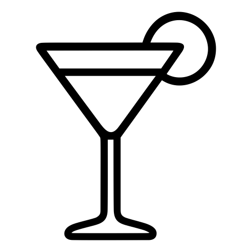 Cocktail Glass Outline - Digital File - XCS Friendly Digital My Custom Designs PDF