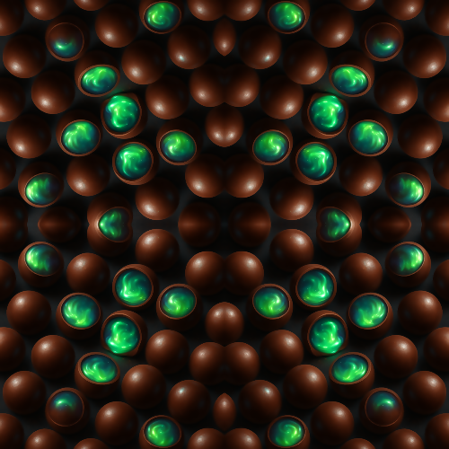 Food and Drinks - Aurora Lit Chocolate Truffles With Glowing Ganache - Pattern - Digital File Digital My Custom Designs PDF