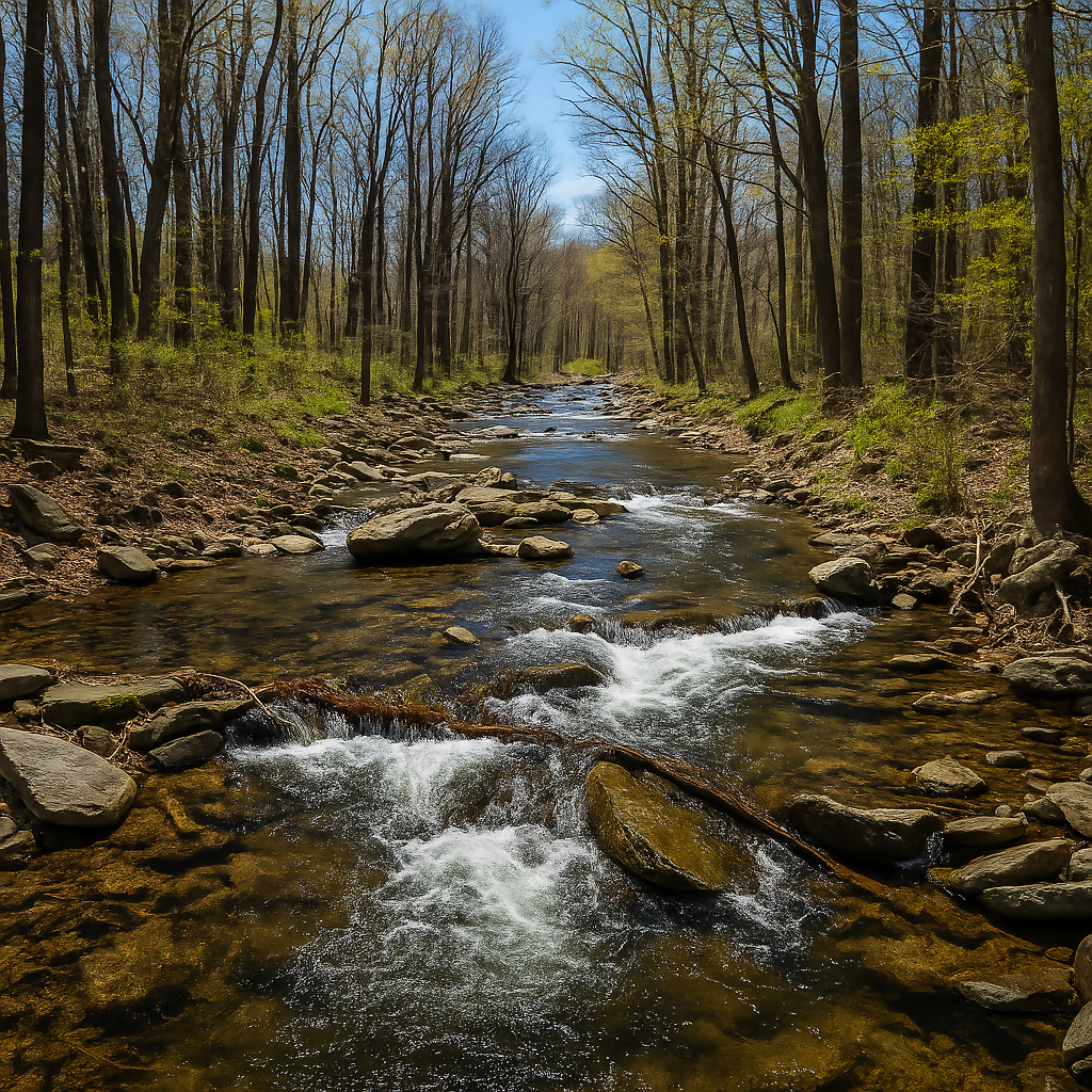 Big Hunting Creek - Catoctin Mountain Park - Maryland United States - Rendered - Digital File Digital My Custom Designs PDF
