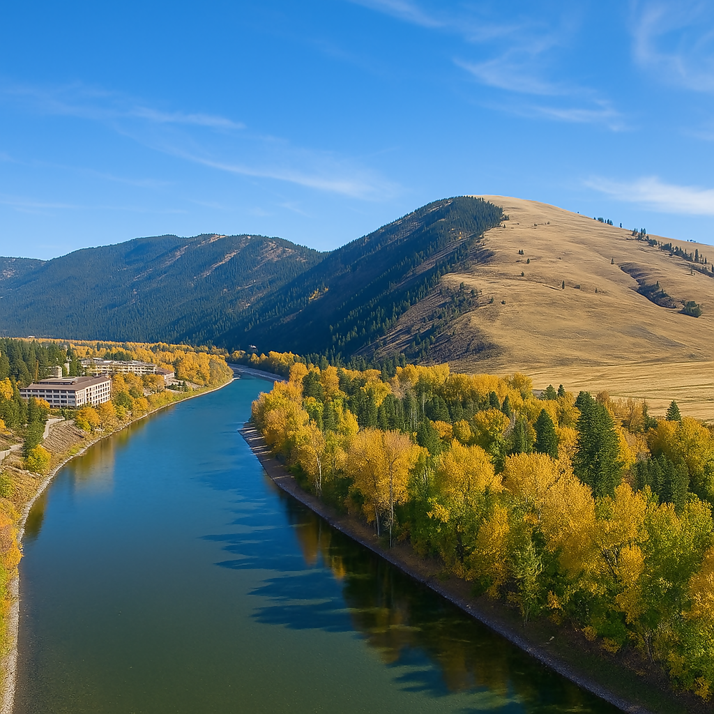 Clark Fork River - Montana United States - Rendered - Digital File Digital My Custom Designs PDF