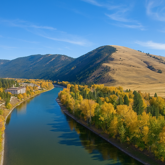 Clark Fork River - Montana United States - Rendered - Digital File Digital My Custom Designs PDF