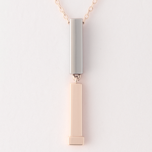 Personalized Hidden Message Sliding Pendant Necklace