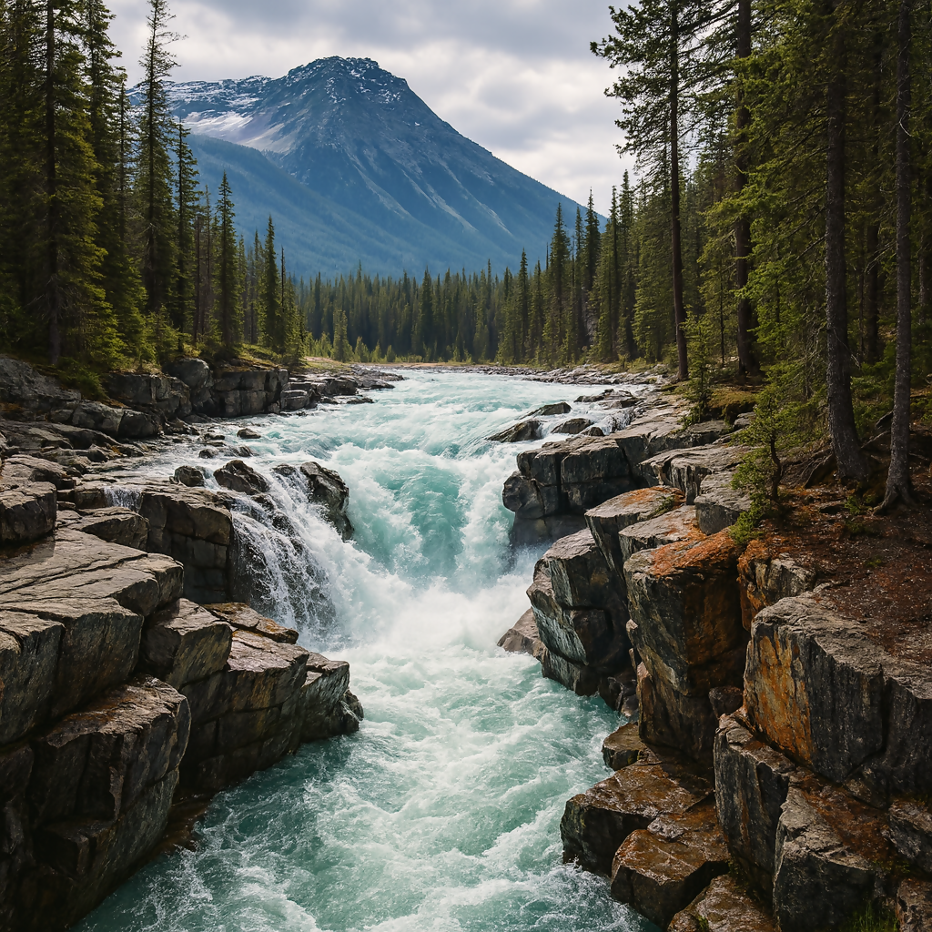 Numa Falls - Kootenay National Park - British Columbia Canada - Rendered - Digital File Digital My Custom Designs PDF