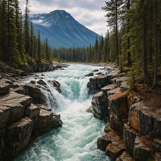 Numa Falls - Kootenay National Park - British Columbia Canada - Rendered - Digital File Digital My Custom Designs PDF