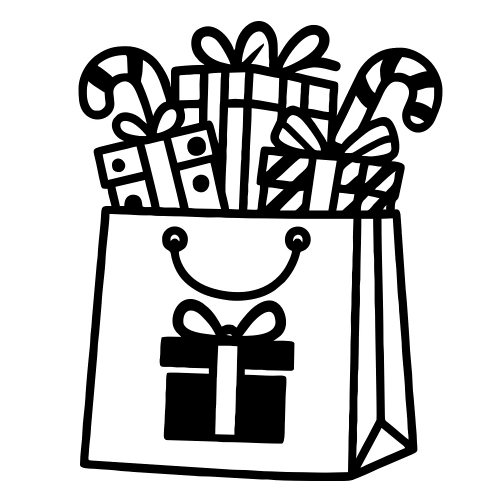 Gift Bag Outline - Digital File - XCS Friendly Digital My Custom Designs PDF