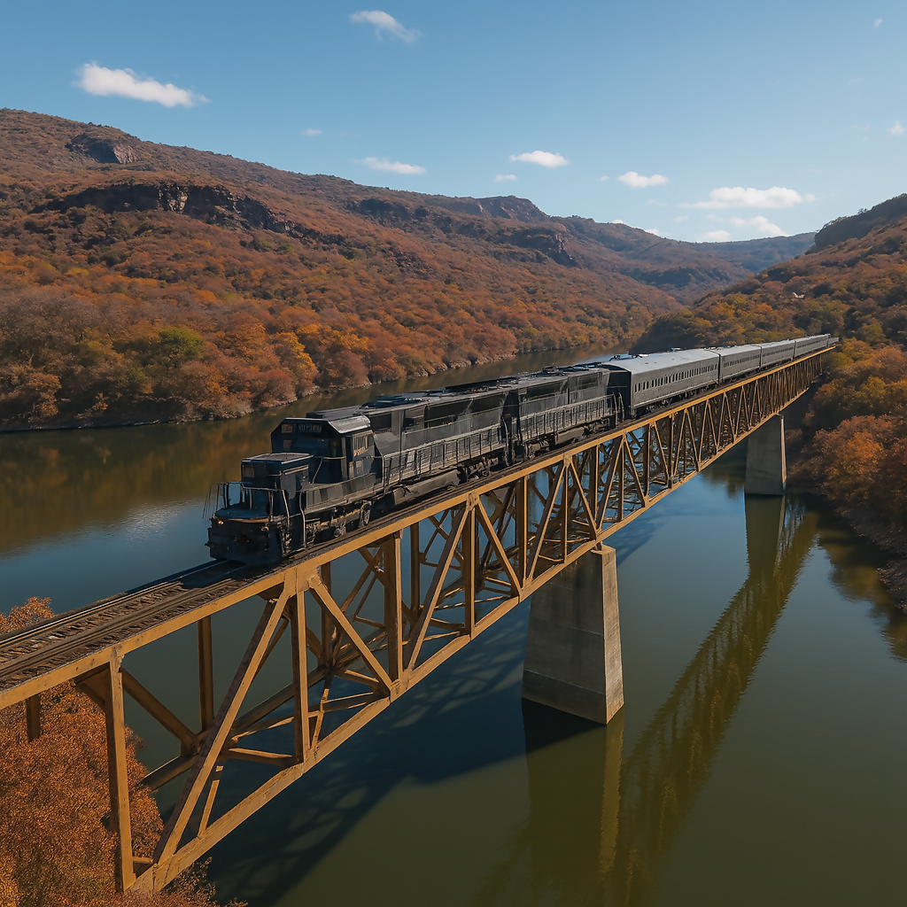 Copper Canyon and the Chepe Train (Barrancas del Cobre y Tren Chepe) - Chihuahua Mexico - Rendered - Digital File Digital My Custom Designs PDF