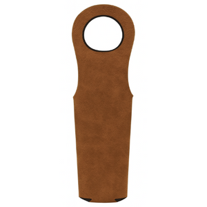 Engravable Blank - Wine bag - Rustic to Gold - Luxury Leatherette My Custom Designs