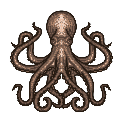 Octopus - Layered Line Designs - Digital File Digital My Custom Designs ZIP File