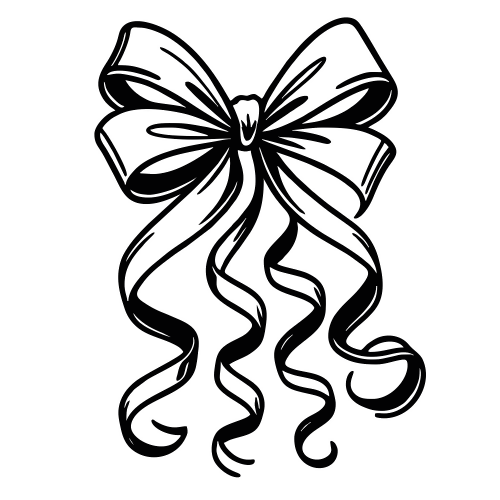 Metallic Gift Ribbon Curls - Digital File - XCS Friendly Digital My Custom Designs PDF