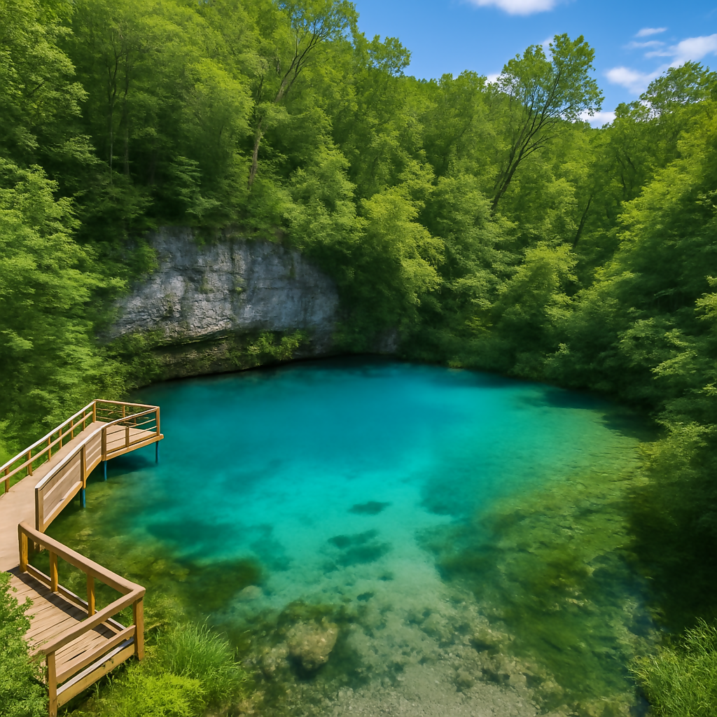 Blue Spring - Ozark National Scenic Riverways - Missouri United States - Rendered - Digital File Digital My Custom Designs PDF