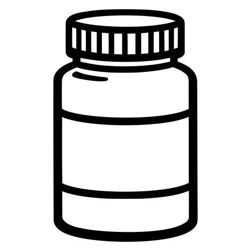 Pill Bottle Outline - Vector Graphics - Digital File Digital My Custom Designs PDF