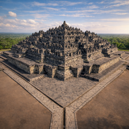 Borobudur Temple - Yogyakarta Indonesia - Asia - Rendered - Digital File Digital My Custom Designs PDF