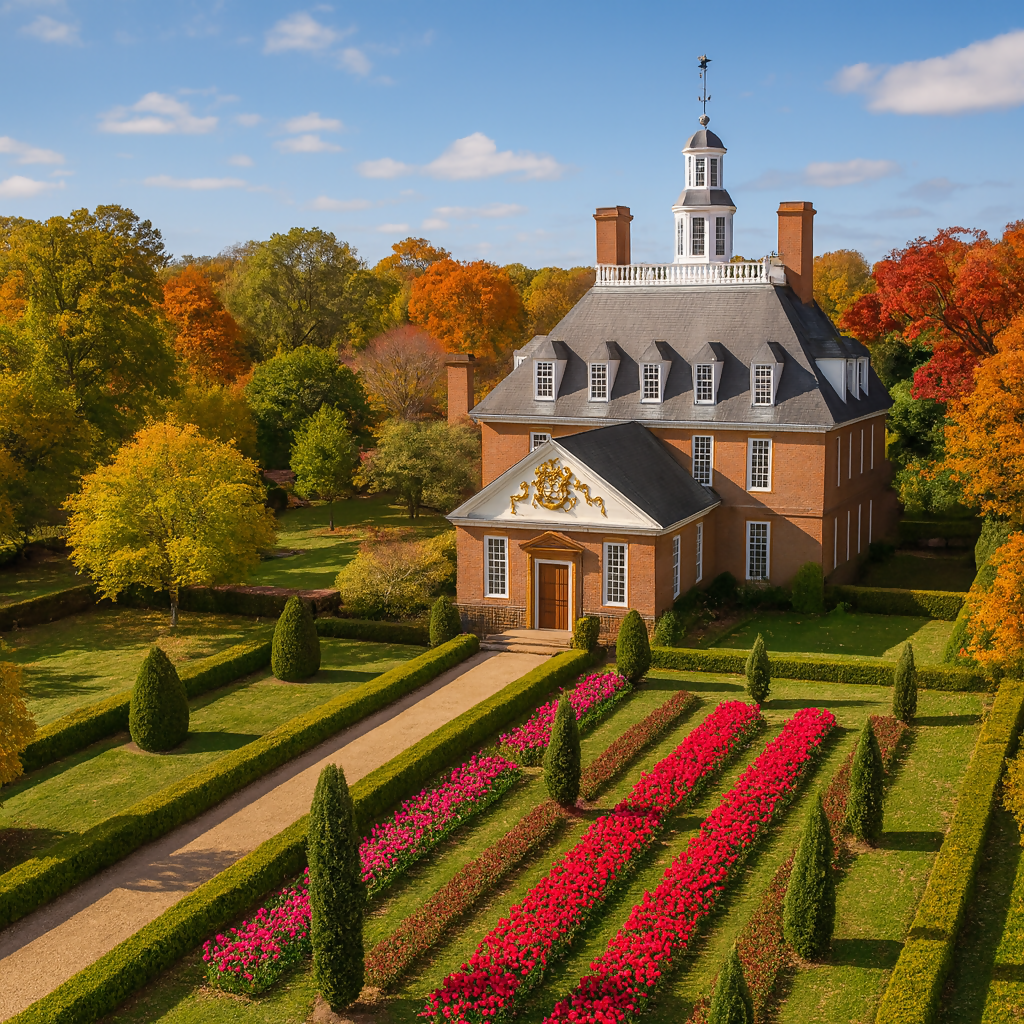 Governor's Palace - Colonial Williamsburg Historic Area - Virginia United States - Rendered - Digital File Digital My Custom Designs PDF