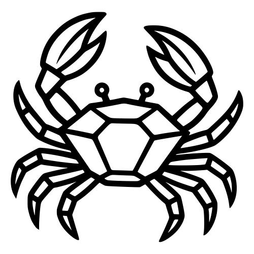 Crab Craft - Digital File - XCS Friendly Digital My Custom Designs PDF