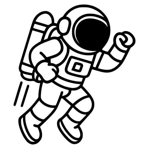 Astronaut with Jetpack - Digital File - XCS Friendly Digital My Custom Designs PDF
