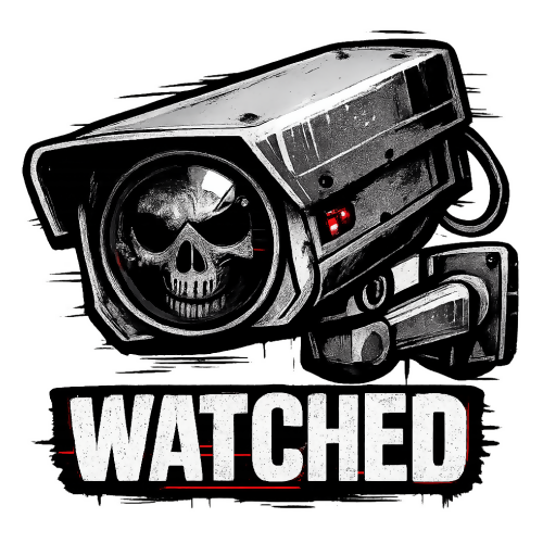 Urban Grunge Retro - CCTV Skull - T Shirt Design - Digital File Digital My Custom Designs 300 DPI PNG