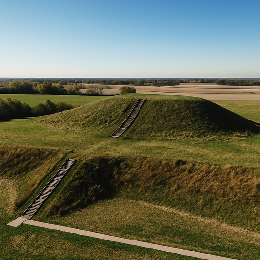 Monks Mound - Cahokia Mounds State Historic Site - Illinois United States - Rendered - Digital File Digital My Custom Designs PDF