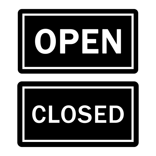 Open and Closed - Digital File - XCS Friendly Digital My Custom Designs PDF