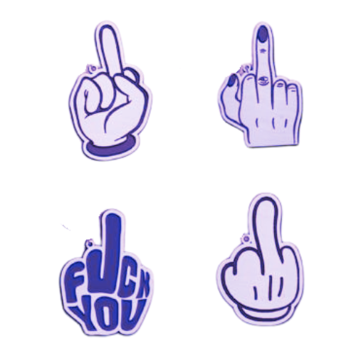 Four  Pack Middle Finger Keychains DOTM