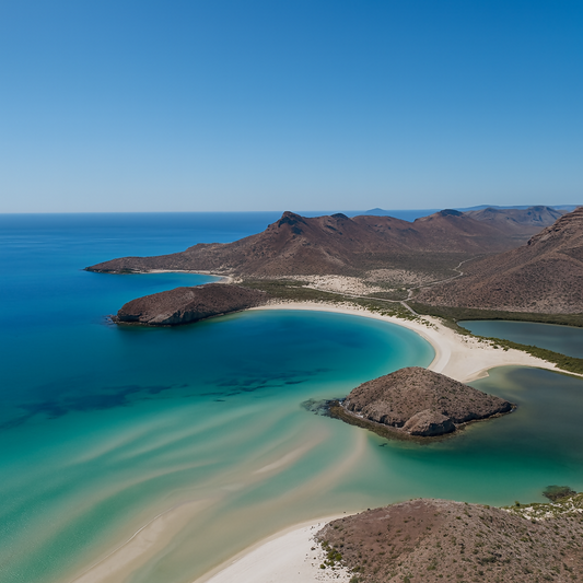 Balandra Beach (Playa Balandra) - Baja California Sur Mexico - Rendered - Digital File Digital My Custom Designs PDF