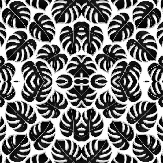 Floral and Botanical - Graphic Monstera Leaves - Pattern - Digital File Digital My Custom Designs PDF