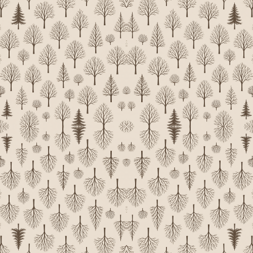 Minimal and Modern - Simplified Tree Silhouettes With Neutral Background - Pattern - Digital File Digital My Custom Designs PDF
