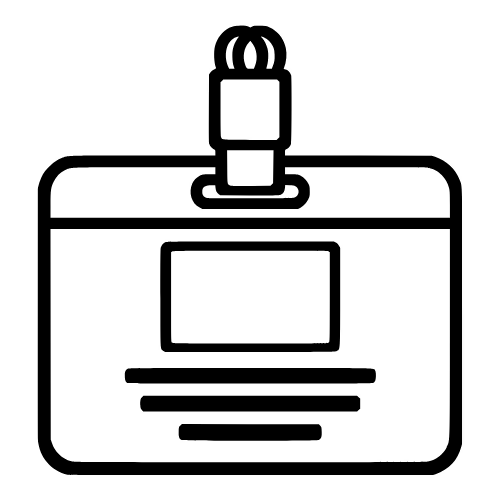 Conference Badge Outline - Vector Graphics - Digital File Digital My Custom Designs PDF