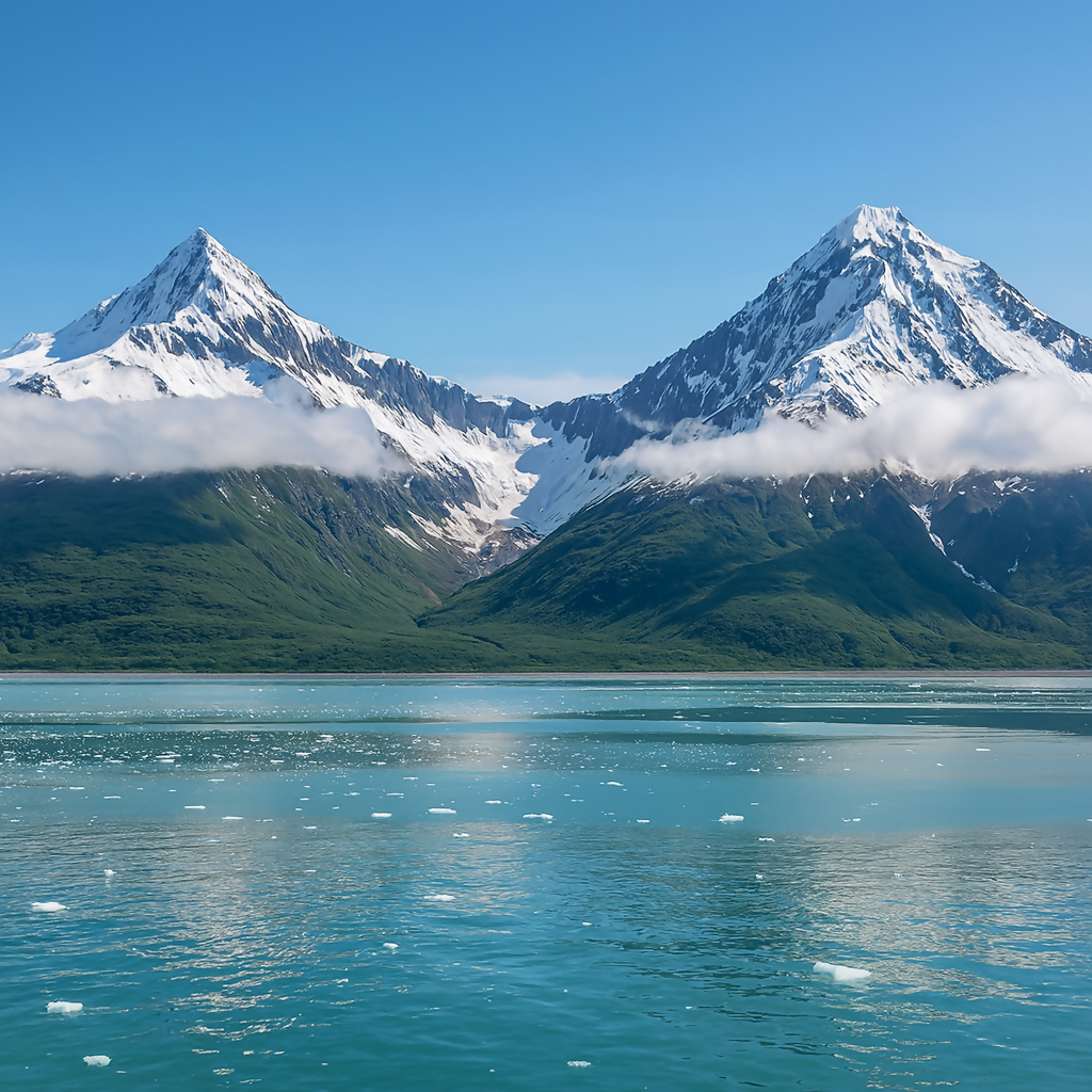 Kenai Mountains - Kenai Fjords National Park - Alaska United States - Rendered - Digital File Digital My Custom Designs PDF
