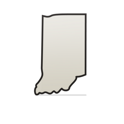 Indiana Wall Lightbox - United States - 3D Print File - Digital File Digital My Custom Designs