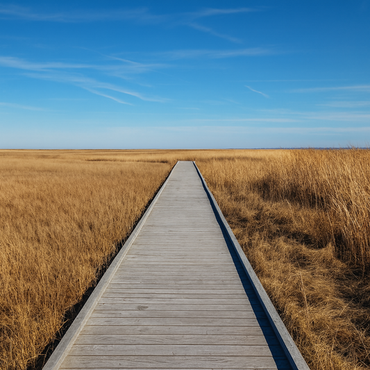 Boardwalk Trail - Bombay Hook National Wildlife Refuge - Delaware United States - Rendered - Digital File Digital My Custom Designs PDF
