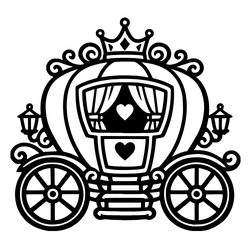 Wedding Carriage Design - Digital File - XCS Friendly Digital My Custom Designs PDF
