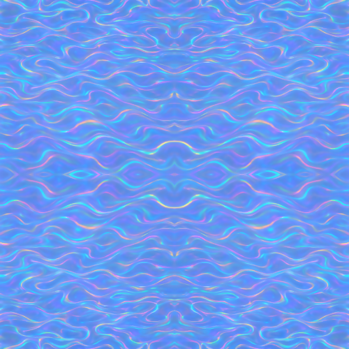 Water and Ocean - Liquid Light Ocean Ripples With Holographic Shine - Pattern - Digital File