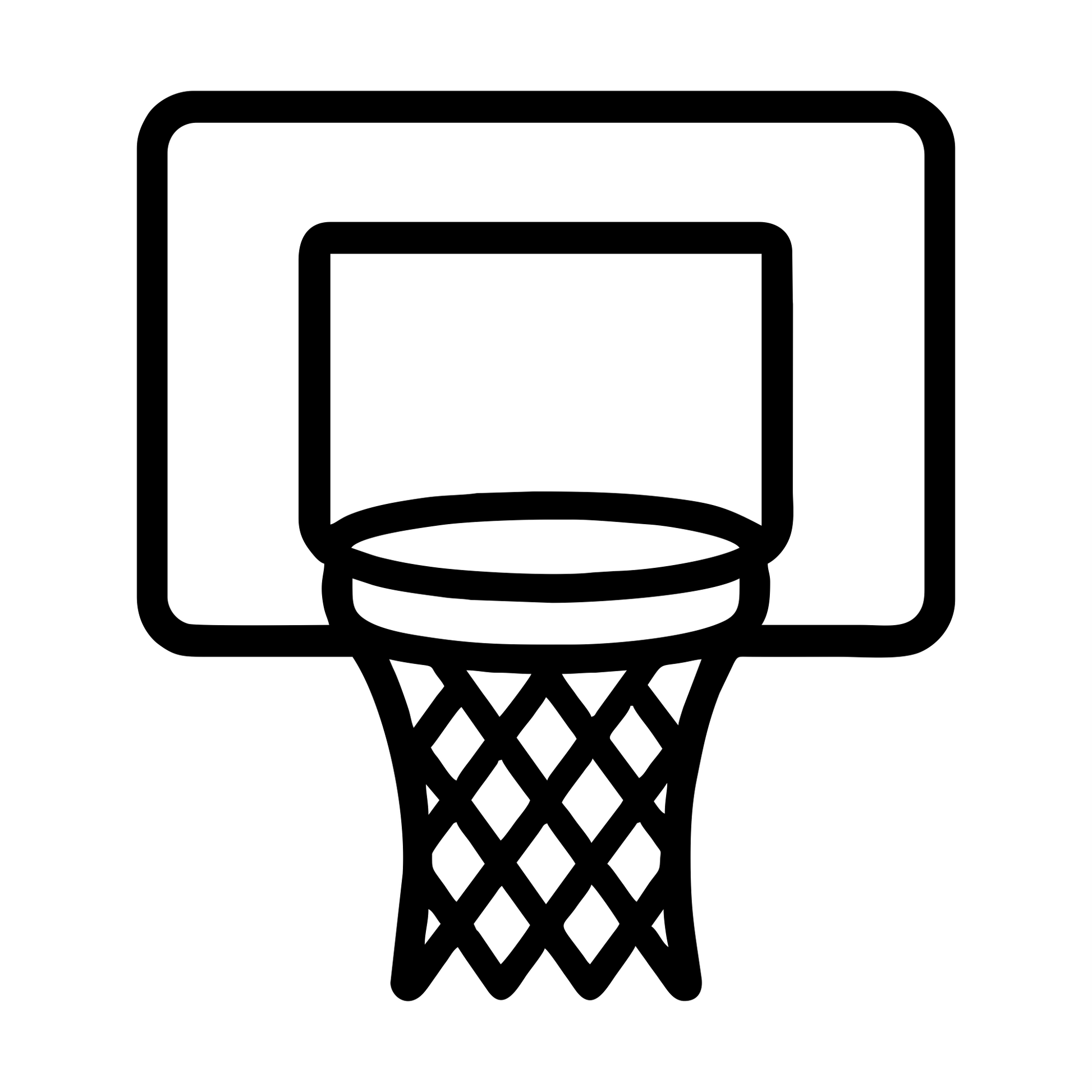 Basketball Hoop Sketch - Digital File - XCS Friendly Tumbler My Custom Designs PNG