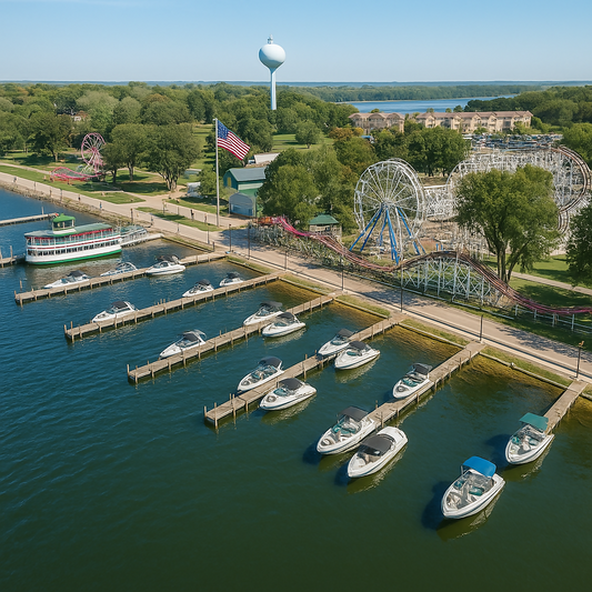 Arnolds Park Amusement Park - West Okoboji Lake - Iowa United States - Rendered - Digital File Digital My Custom Designs PDF