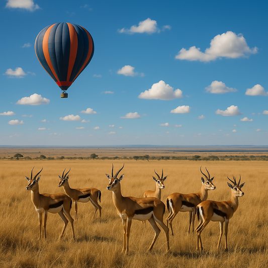 Hot Air Balloon Rides - Maasai Mara Kenya - Africa - Rendered - Digital File Digital My Custom Designs PDF