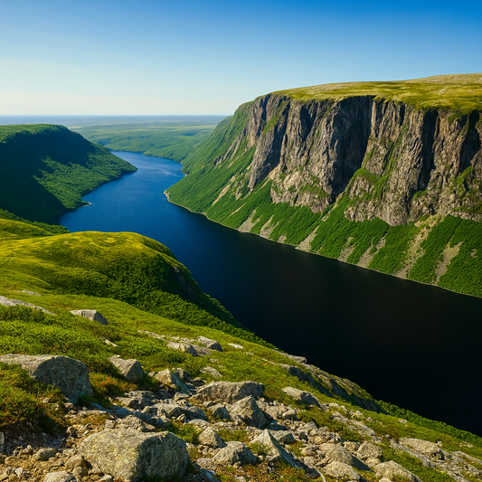 Western Brook Pond - Gros Morne National Park - Newfoundland and Labrador Canada - Rendered - Digital File Digital My Custom Designs PDF