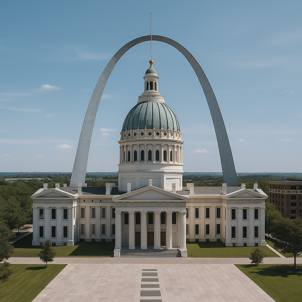 Gateway Arch - Gateway Arch National Park - Missouri United States - Rendered - Digital File Digital My Custom Designs PDF