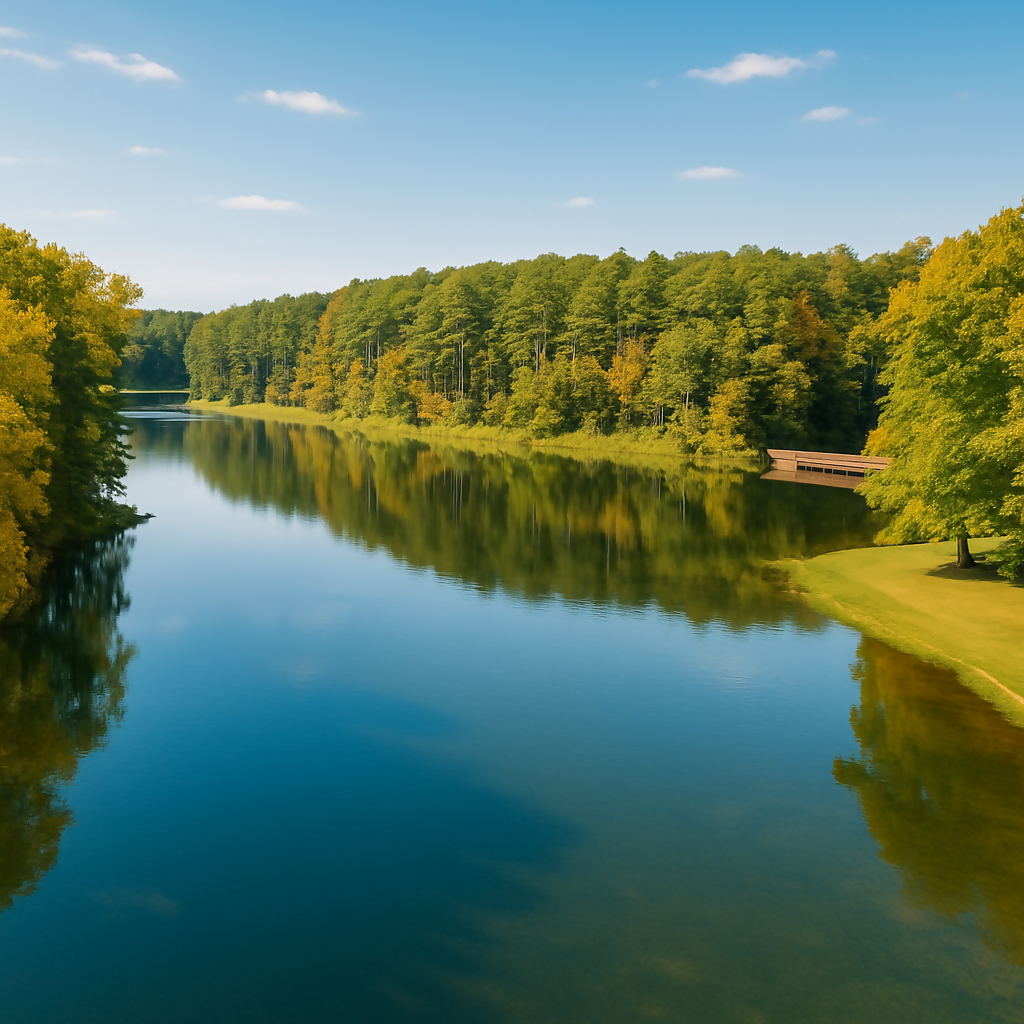 Legion Lake - Legion State Park - Mississippi United States - Rendered - Digital File Digital My Custom Designs PDF