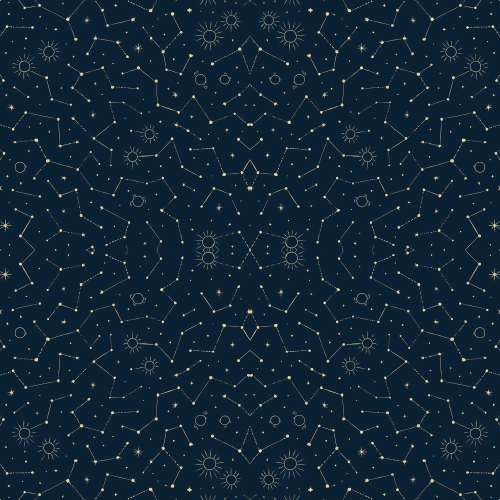 Technology and Digital - Binary Star Code Constellations In Deep Blue - Pattern - Digital File