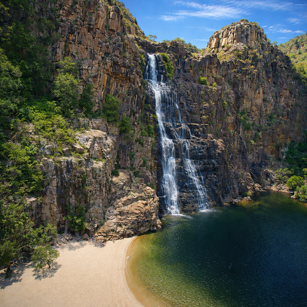 Twin Falls - Kakadu National Park - Northern Territory - Australia - Rendered - Digital File Digital My Custom Designs PDF