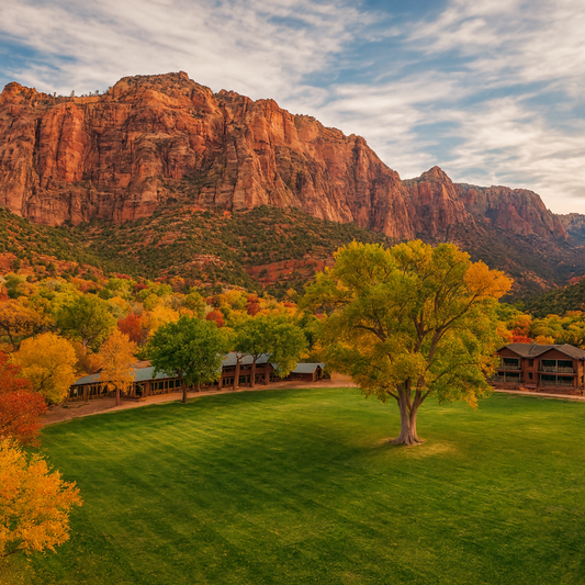 Zion Lodge - Zion National Park - Utah United States - Rendered - Digital File Digital My Custom Designs PDF