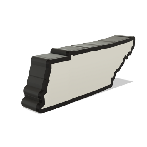 3D Printed Tennessee Wall Lightbox - United States Product My Custom Designs PLA Full Colour