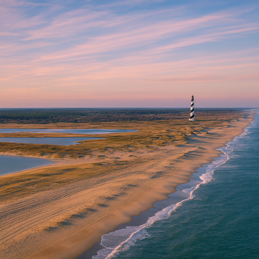 Cape Hatteras National Seashore - Hatteras Island - North Carolina United States - Rendered - Digital File