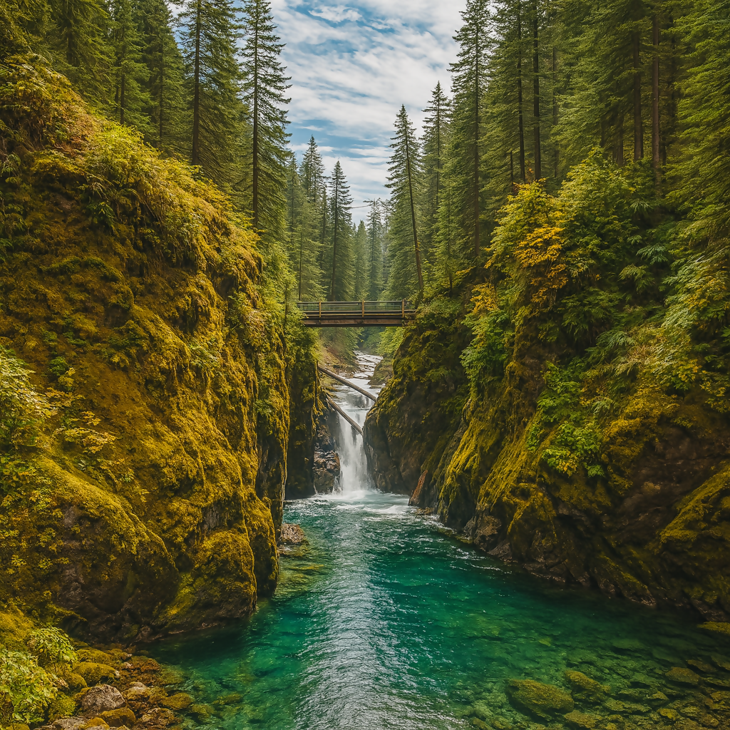 Sol Duc Falls - Olympic National Park - Washington United States - Rendered - Digital File Digital My Custom Designs PDF